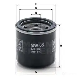 Масляный фильтр MANN-FILTER mw65 67068 1 995X 4011558842307 изображение 4