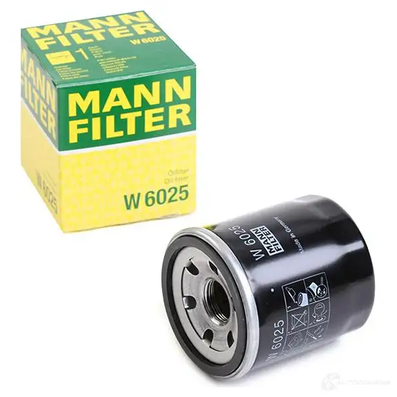 Масляный фильтр MANN-FILTER 4011558088521 HN7D F3 1204944192 w6025 изображение 1