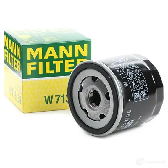 Масляный фильтр MANN-FILTER 67457 4011558002541 w71336 0W QPD изображение 1