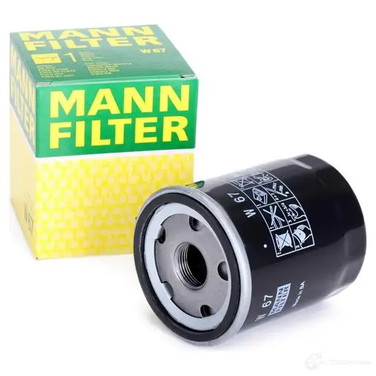 Масляный фильтр MANN-FILTER VWKFAV 1 w67 67394 4011558740306 изображение 1