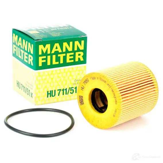 Масляный фильтр MANN-FILTER 66833 4011558298302 hu71151x FVH KN изображение 1