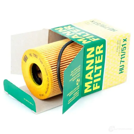 Масляный фильтр MANN-FILTER 66833 4011558298302 hu71151x FVH KN изображение 2
