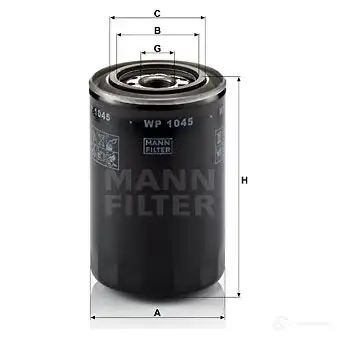 Масляный фильтр MANN-FILTER 4011558800000 wp1045 Q2FN X 68417 изображение 0