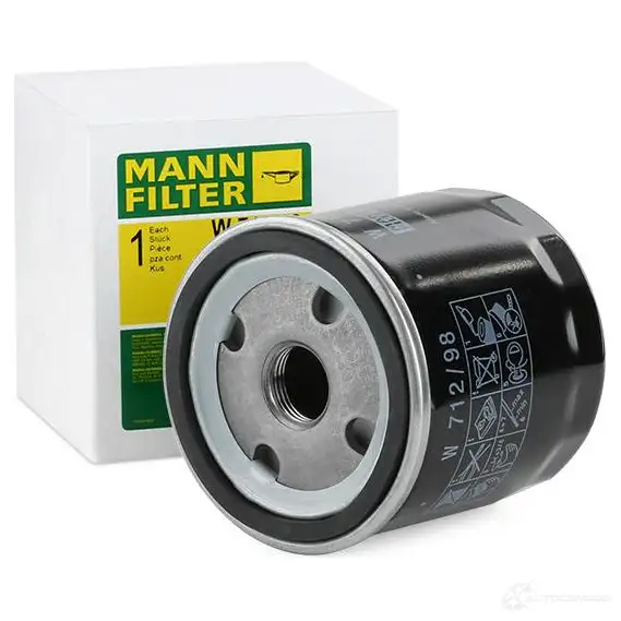 Масляный фильтр MANN-FILTER 4011558083038 39 4XY w71298 1204951564 изображение 1