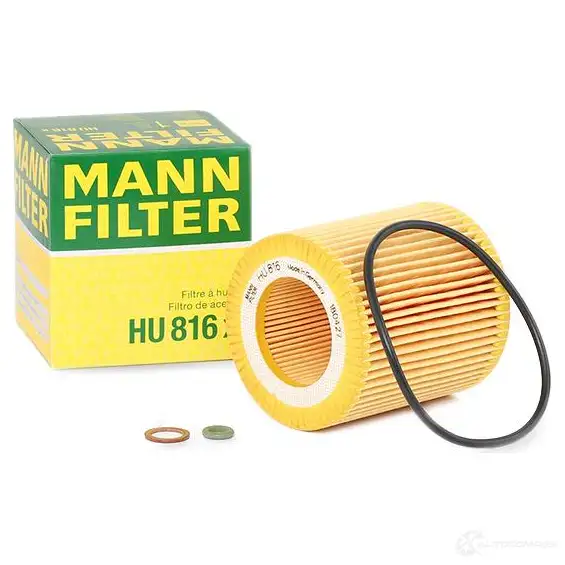 Масляный фильтр MANN-FILTER 4011558296407 hu816x EC7C BM 66890 изображение 1