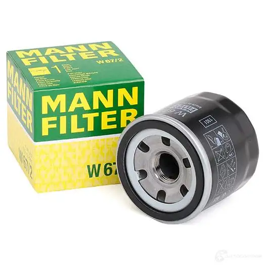 Масляный фильтр MANN-FILTER X5 RYX w672 4011558738105 67396 - Изображение 1
