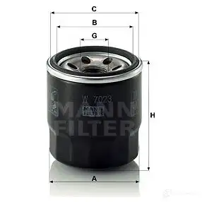 Масляный фильтр MANN-FILTER w7023 XW 0UH 4011558024147 67404 изображение 4