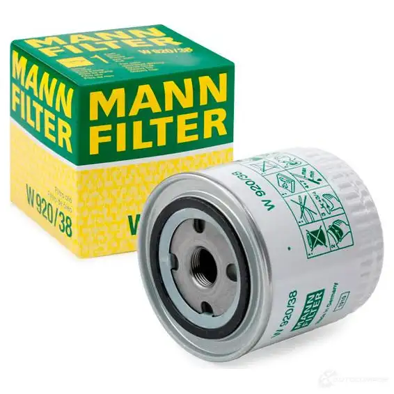 Масляный фильтр MANN-FILTER 67577 w92038 XG50Q DZ 4011558729400 изображение 1