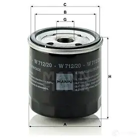 Масляный фильтр MANN-FILTER RBV 9GJ 67420 4011558724009 w71220
