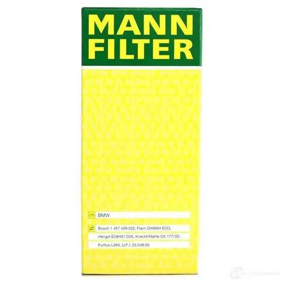 Масляный фильтр MANN-FILTER hu7214x 4011558296001 7G 5NO8 66870 изображение 5