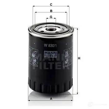 Масляный фильтр MANN-FILTER 4011558729806 NKXJZR F 67534 w8301 изображение 3