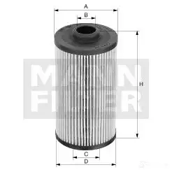 Масляный фильтр MANN-FILTER 4011558294809 hu8161x 66892 EQ W7M