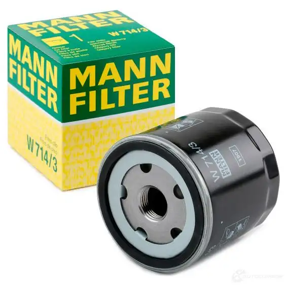 Масляный фильтр MANN-FILTER w7143 4011558735807 67460 4AQ W9Y изображение 1