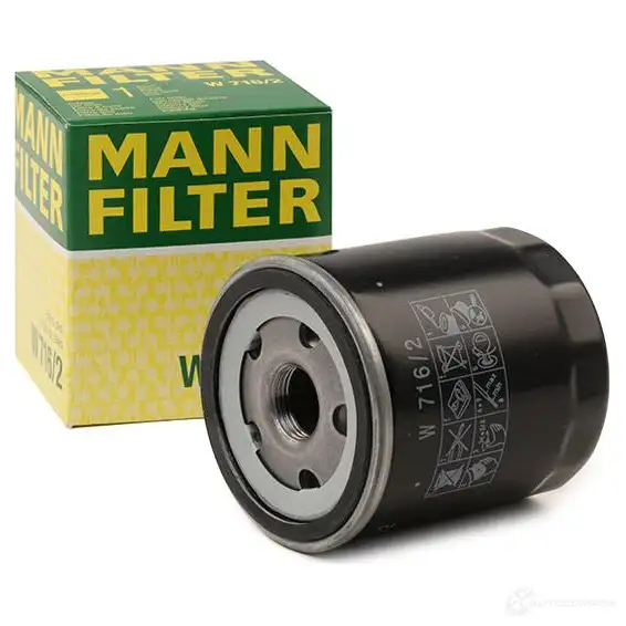 Масляный фильтр MANN-FILTER 1437609969 w7162 HOOXY TG изображение 1