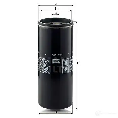 Масляный фильтр MANN-FILTER 4011558027797 68426 SV P0F wp12121