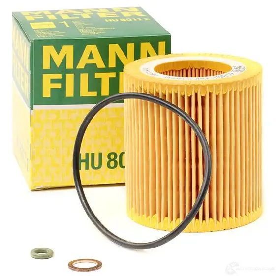 Масляный фильтр MANN-FILTER MOTT M4 hu8011z 66887 4011558066505 изображение 1
