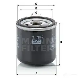 Масляный фильтр MANN-FILTER 67411 4011558070977 BSHM RBN w7042 изображение 0