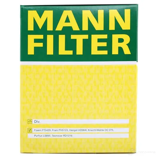 Масляный фильтр MANN-FILTER 11L H1 wp92880 4011558959005 68439 изображение 5