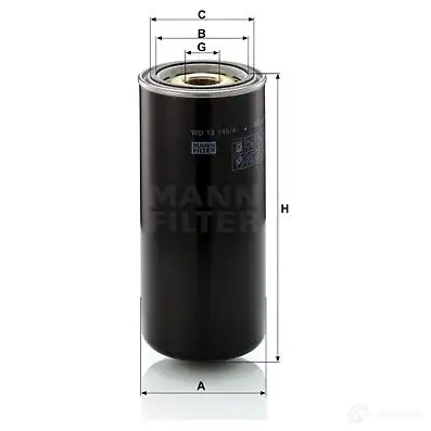 Масляный фильтр MANN-FILTER 139635607 8 WIYXIG 4011558724504 wd131454