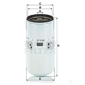 Масляный фильтр MANN-FILTER SKLH 1FC 4011558801205 wp12308 68428