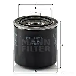 Масляный фильтр MANN-FILTER KXG PVN 4011558800703 wp1026 68416 изображение 3