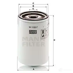 Масляный фильтр MANN-FILTER 67331 w11507 Q1 S4NE 4011558745509 изображение 0