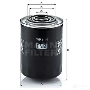 Масляный фильтр MANN-FILTER G N37V wp1144 68421 4011558990602 изображение 3