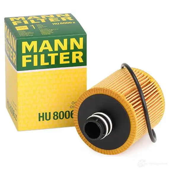 Масляный фильтр MANN-FILTER 4011558025267 hu8006z JN E05 66882 изображение 1