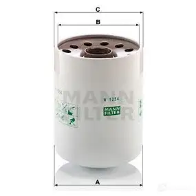 Масляный фильтр MANN-FILTER w1254x 4011558735302 OD8F R3 67360
