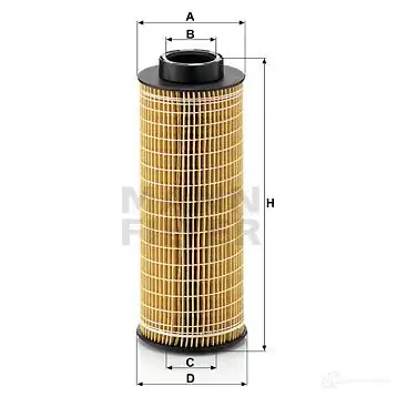 Масляный фильтр MANN-FILTER hu1072x 5585 B5 66765 4011558293703