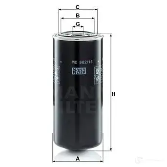 Масляный фильтр MANN-FILTER 4011558083816 DG 9M1G 1411604010 wd96215