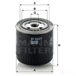 Масляный фильтр механической коробки передач MANN-FILTER w9207 7IUP K 67583 4011558709808 изображение 6