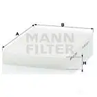 Салонный фильтр MANN-FILTER 65957 0UK LESR cu2945 4011558300708 изображение 4