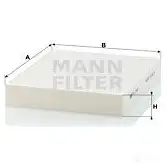 Салонный фильтр MANN-FILTER JRFT Q7V cu2442 4011558547301 65860 изображение 3