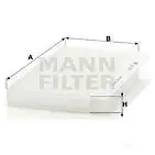 Салонный фильтр MANN-FILTER F2X9 1Z7 65998 4011558306700 cu3337 изображение 6