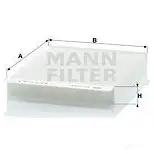 Салонный фильтр MANN-FILTER 4011558311605 cu2143 65775 OCFAA S6 изображение 4