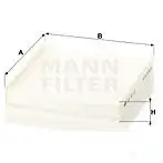 Салонный фильтр MANN-FILTER 65787 cu22011 VHW XI 4011558034757 изображение 3