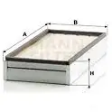 Салонный фильтр MANN-FILTER 66050 VWW T2 cu40001 4011558048198