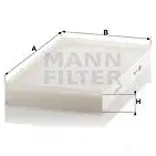 Салонный фильтр MANN-FILTER 4011558311209 J4RZH WD 66019 cu3540 изображение 3