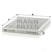 Салонный фильтр MANN-FILTER 4011558539801 cuk2243 W FSID0 66180 изображение 4