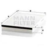 Салонный фильтр MANN-FILTER 4011558304102 cu3054 E GPNPW2 65971 изображение 0