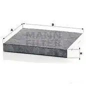 Салонный фильтр MANN-FILTER 48N KN 4011558068998 66237 cuk2648