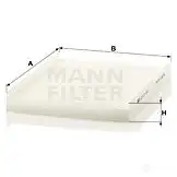 Салонный фильтр MANN-FILTER H9ZK 1EO 65920 cu27007 4011558018504