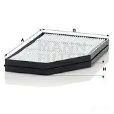 Салонный фильтр MANN-FILTER 4011558012557 cu32002 G D9R9H 65988