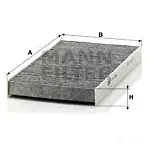 Салонный фильтр MANN-FILTER MNB9 SFD 4011558411800 66272 cuk2956