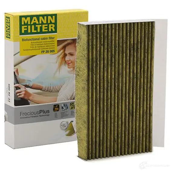 Салонный фильтр MANN-FILTER QL55T 5U 66391 4011558075309 fp26005 изображение 0