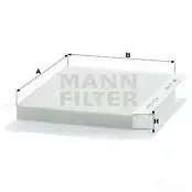 Салонный фильтр MANN-FILTER 65848 cu2422 4011558316303 NZ 2RJ изображение 0