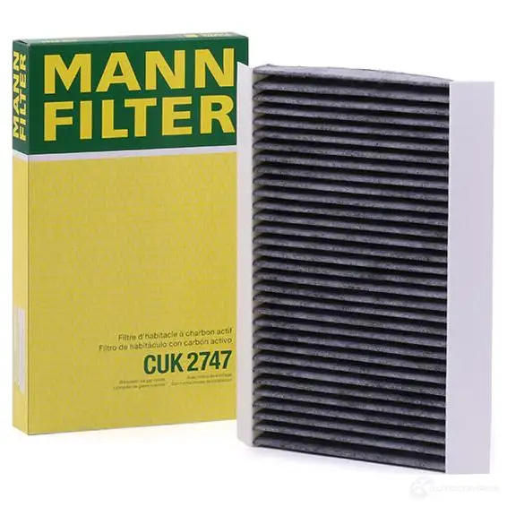 Салонный фильтр MANN-FILTER 3KB 0O 4011558410100 66249 cuk2747 изображение 1