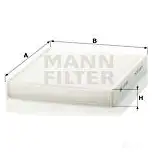 Салонный фильтр MANN-FILTER 4011558017637 VBU QE5 cu25332 65882 изображение 6
