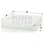 Салонный фильтр MANN-FILTER 4011558007928 cu19001 65733 ITKC 3